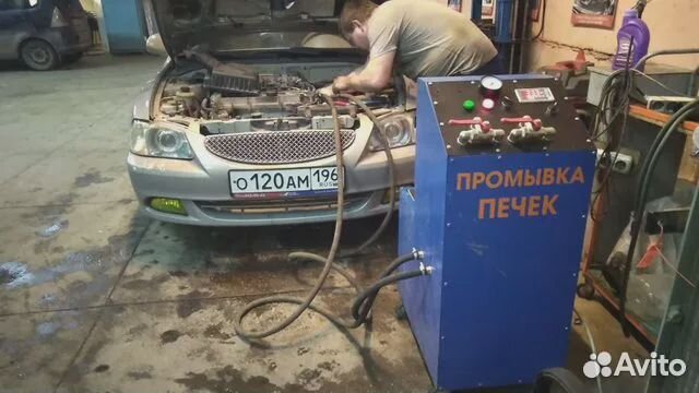 Промывка радиатора печки автомобиля без снятия