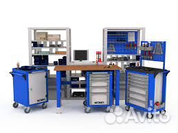 Инструментальная мебель: тележки, шкафы новые