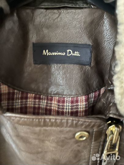 Кожаная куртка Massimo dutti