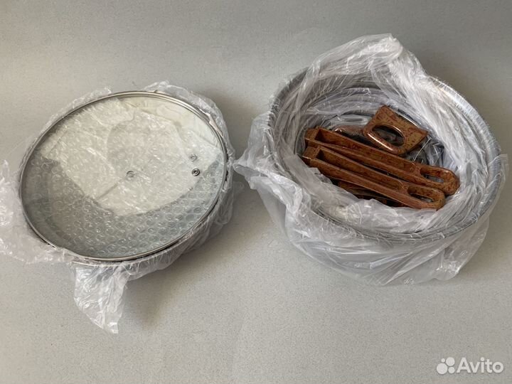 Набор посуды для индукционной плиты кастрюли новый