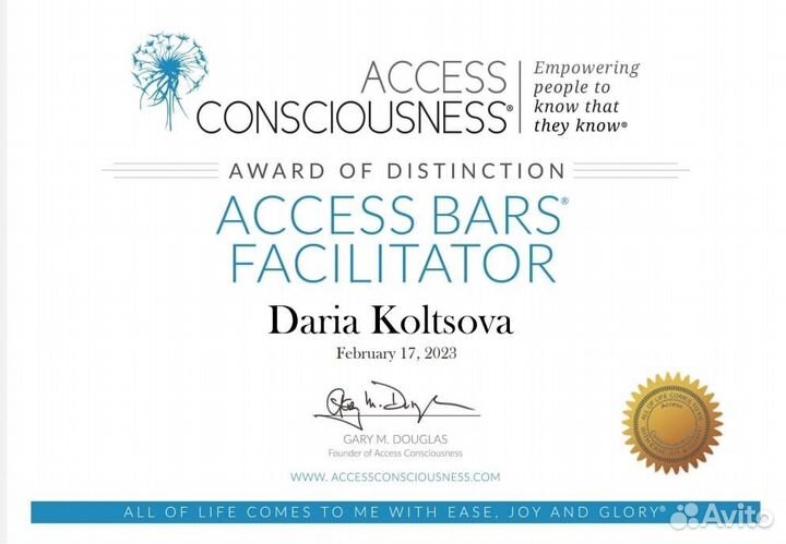 Обучение Access Bars и телесным процессам