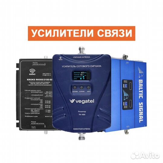 Усиление сигнала сотовой связи GSM и интернета Pro