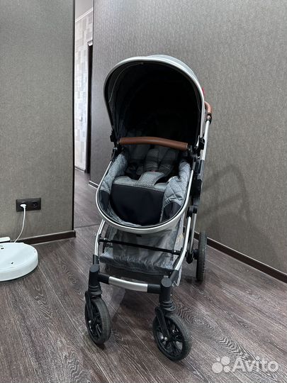 Коляска luxmom 3 в 1 с автолюлькой бу