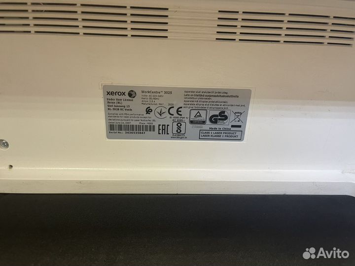 Xerox workcentre 3025