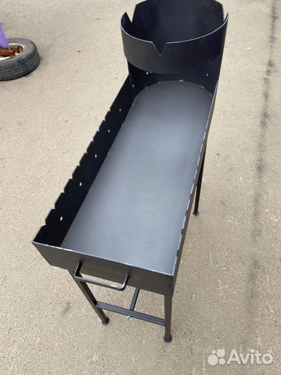 Мангал с печью под казан