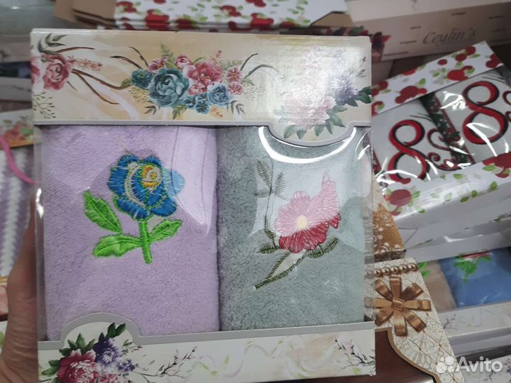 Полотенца в наборе. Полотенца на подарок