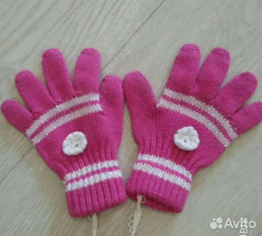 Перчатки на 1,6-2,6 года, демисезонные