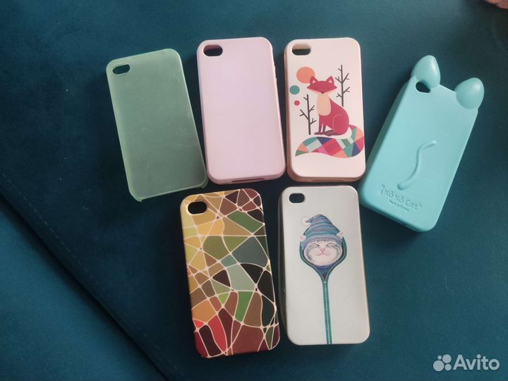 Чехол на iPhone 4s и стекла