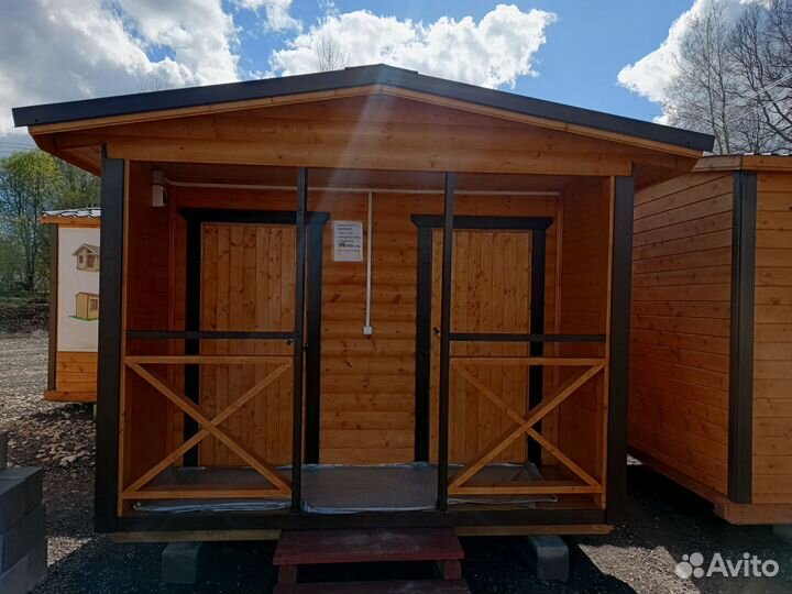 Дачный душ и туалет под ключ, строительство