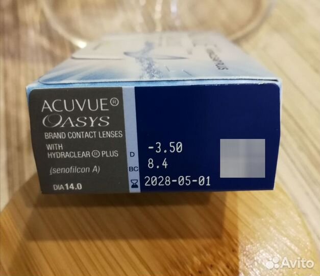 Линзы двухнедельные acuvue oasys - 3.5. 12 шт