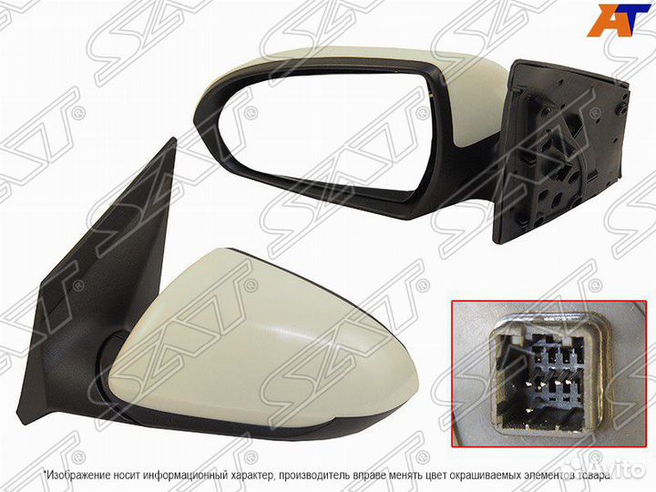 Зеркало hyundai solaris 17-20 LH обогрев, 5 конта