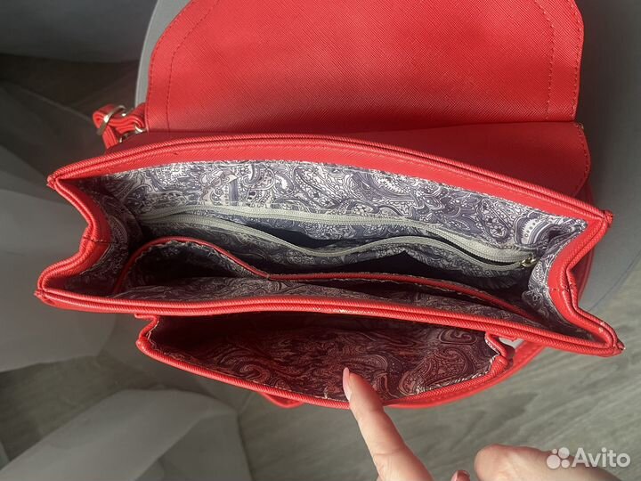 Сумка женская красная
