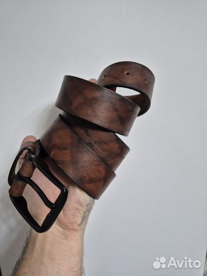 Ремень из натуральной кожи. Ручная работа