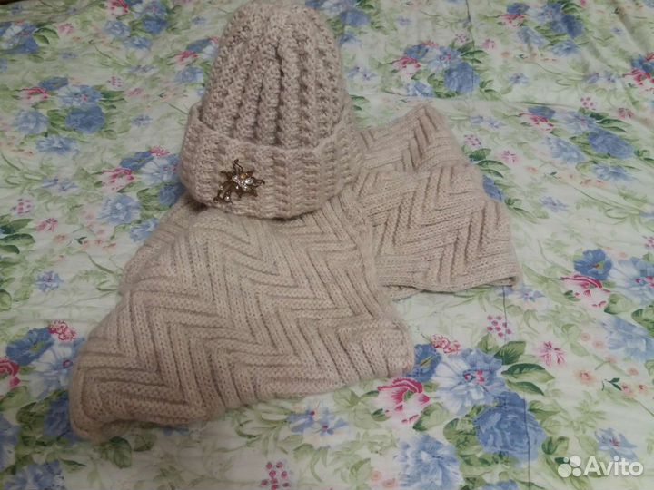 Комплект шапка+снуд