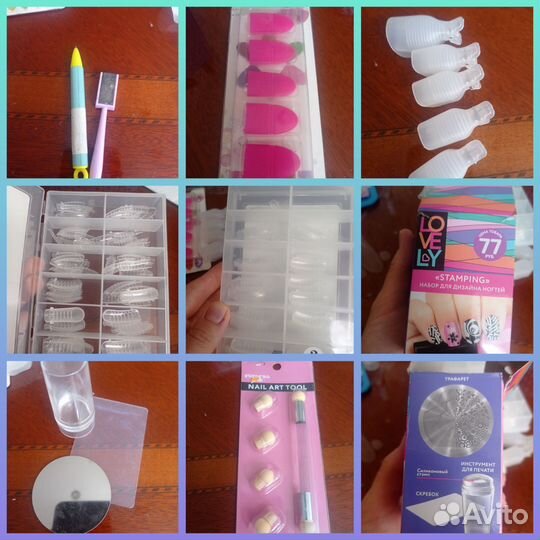 Наборы для наращивания и дизайна ногтей