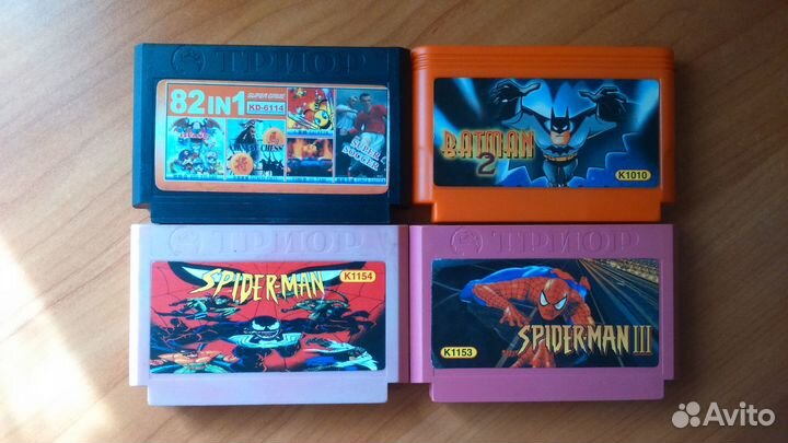 Картриджи игры Денди Dendy