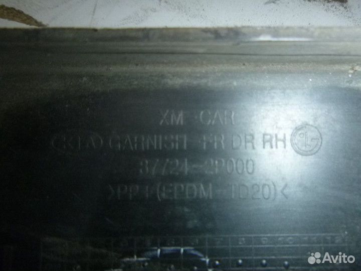 Накладка передней правой двери KIA sorento 2009