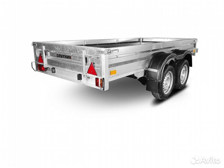Прицеп легковой Спутник 3.0х1.5 двухосный.Оцинкова