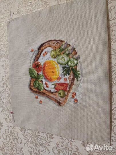 Вышивка крестом. Завтрак