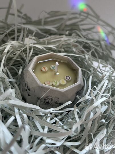 Свеча с посланием