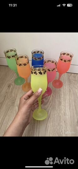 Цветные бокалы
