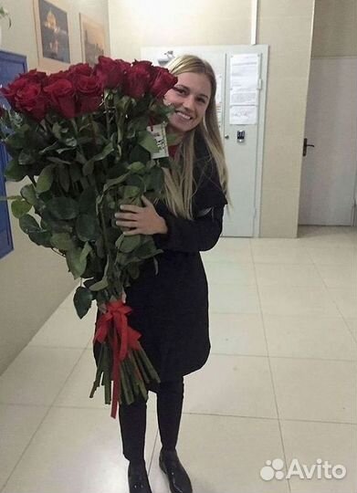 Высокие розы Доставка цветов