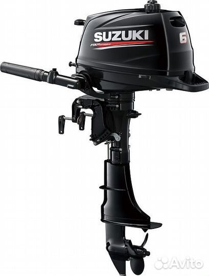 Лодочный мотор suzuki DF6AS черный