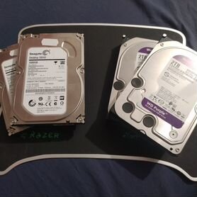 Жесткие диски wd purple 2tb и Seagate 1tb