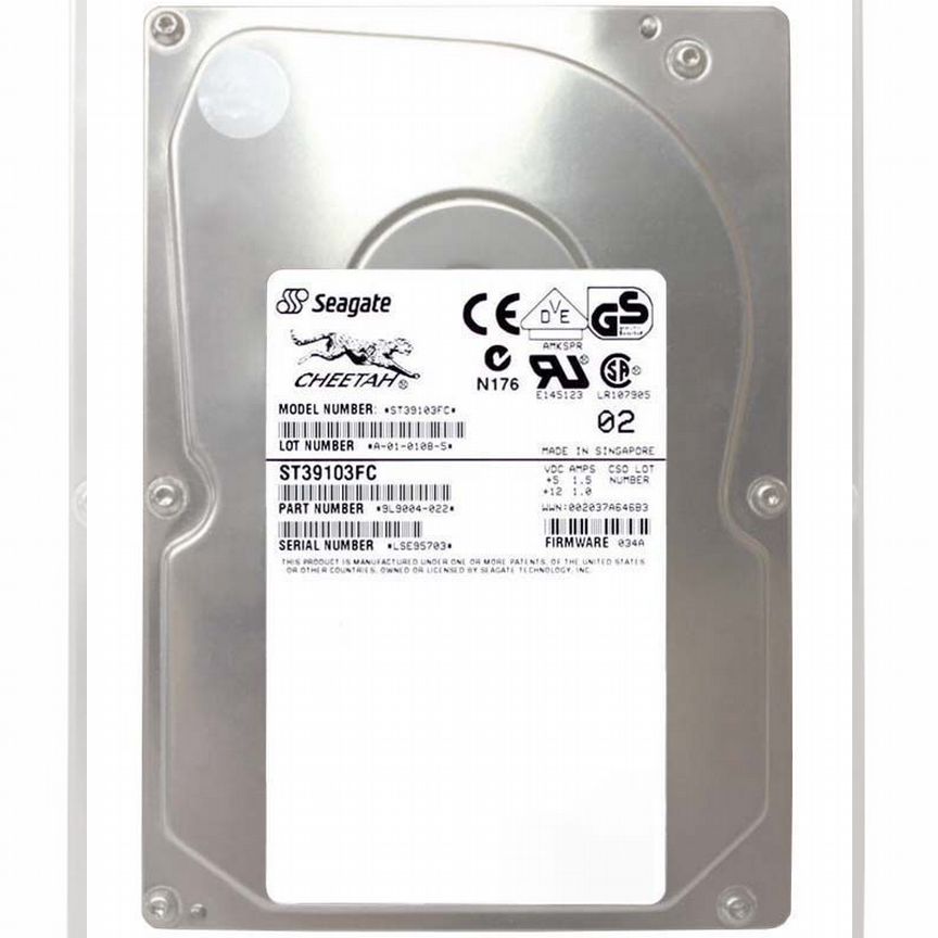 [ST39103FC] Жесткий Диск Seagate 9gb Fiber Channel St39103fc
