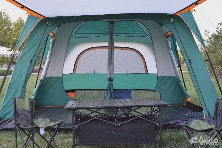 Палатка-шатер высокая 210 см 8+ мест