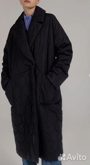 Пальто черное женское Incity 46-48(м), рост 170см