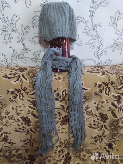 Шапка и шарф для девочки