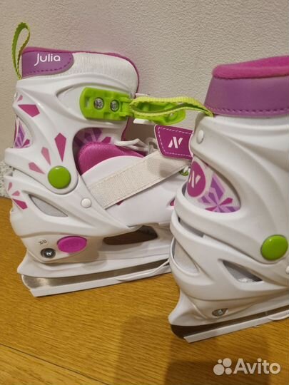 Коньки детские раздвижные 30 33 для девочки