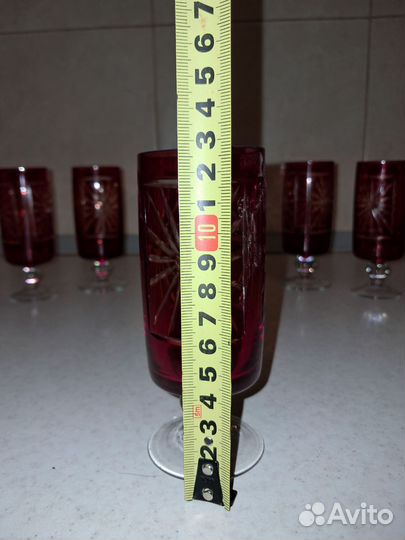 Фужеры хрустальные СССР Красный май