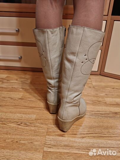 Зимние женские сапоги 38 натуральная кожа