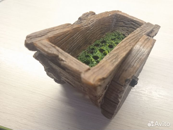 Декор для аквариума тележка