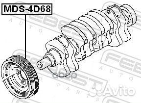 Шкив коленвала 4G63/4G93/4D68 (mitsubishi galan