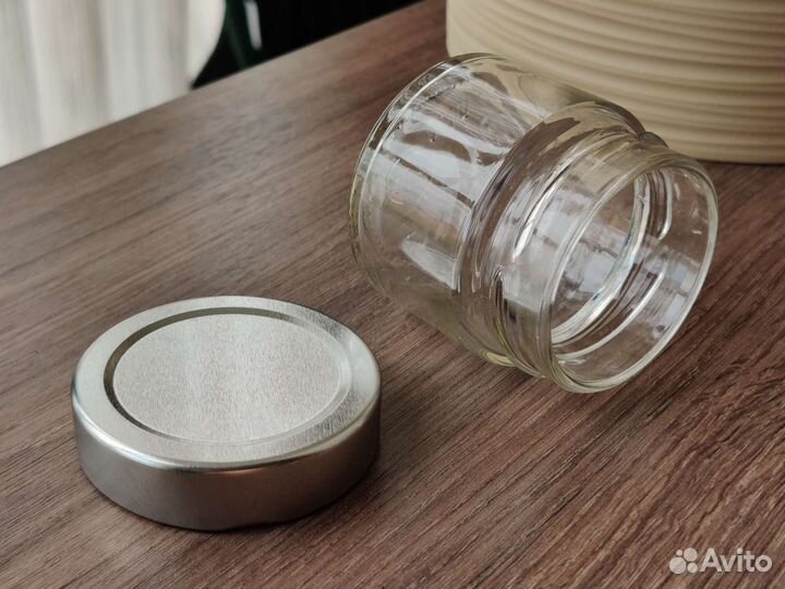 Банка Твист 100мл прозрачная для свечей