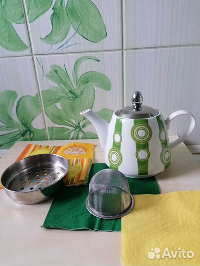 Чайник заварочный с приспособлением для подогрева