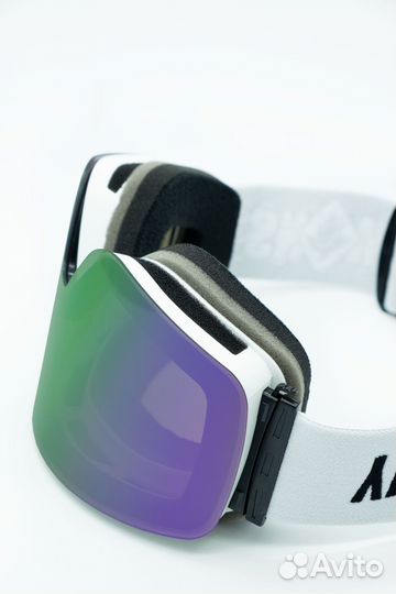 Маска snowy aura-S white grey fr purple S3+S1