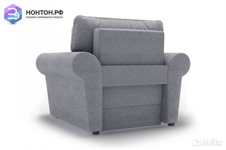 Кресло еврокнижка Прованс серое