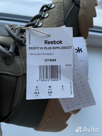 Ботинки reebok 36 оригинал новые