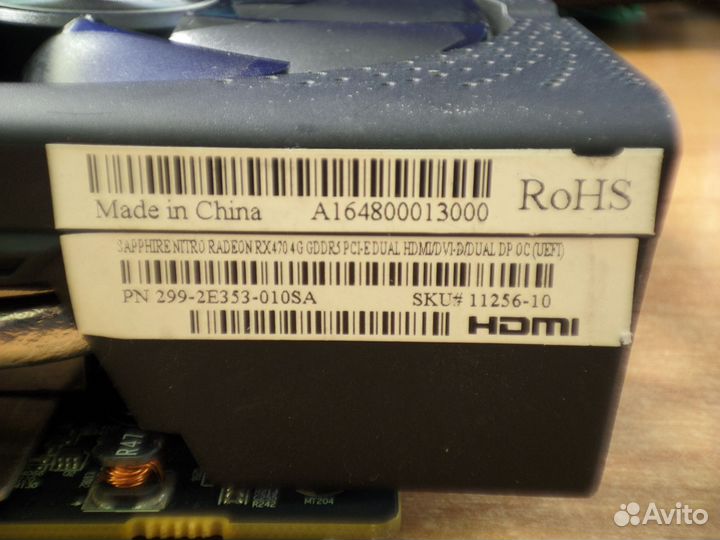 Видеокарта Sapphire RX470 4Gb