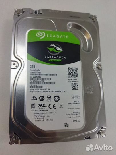 Жёсткий диск seagate st2000dm006