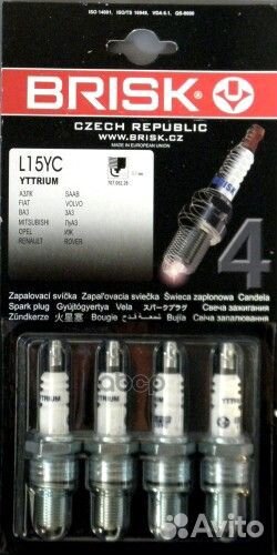 К-т свечей Brisk Super L15уc 01-09 L15YC brisk