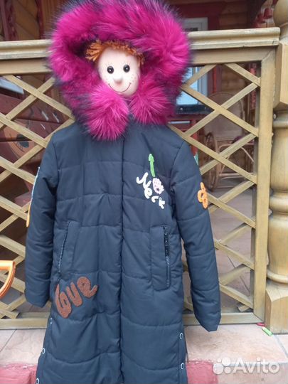 Куртка зимняя для девочки 158 размер