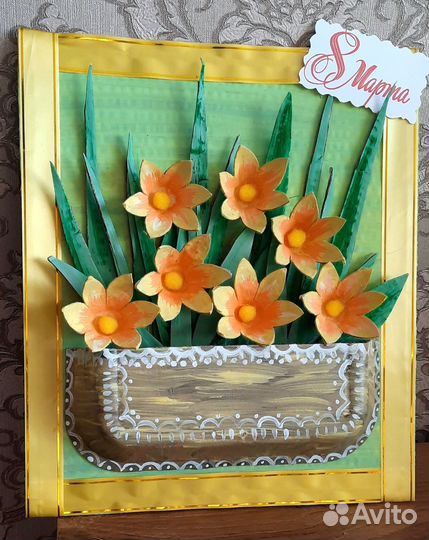 Поделки детские,в сад,школу на 8 марта