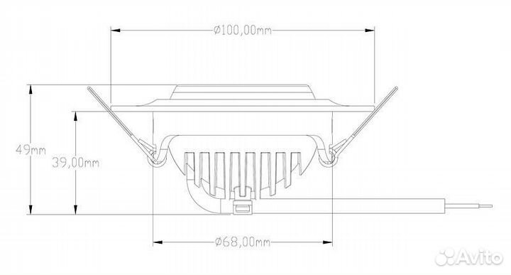 Встраиваемый светильник Deko-Light Saturn 565202