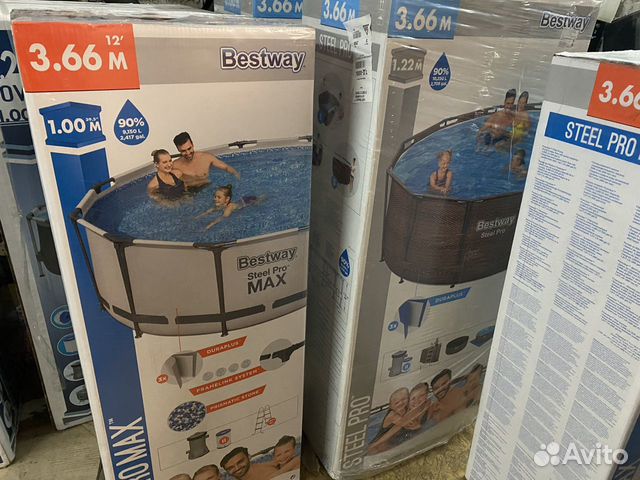 Каркасный бассейн 457х122см новые и другие