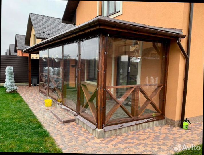 Мягкие окна для беседки